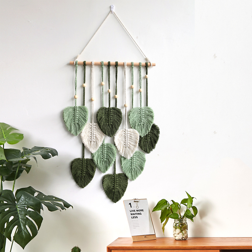 Mới Thảm Treo Tường Bằng Dây Cotton Phong Cách Bohemian Độc Đáo Trang Trí Nhà Cửa