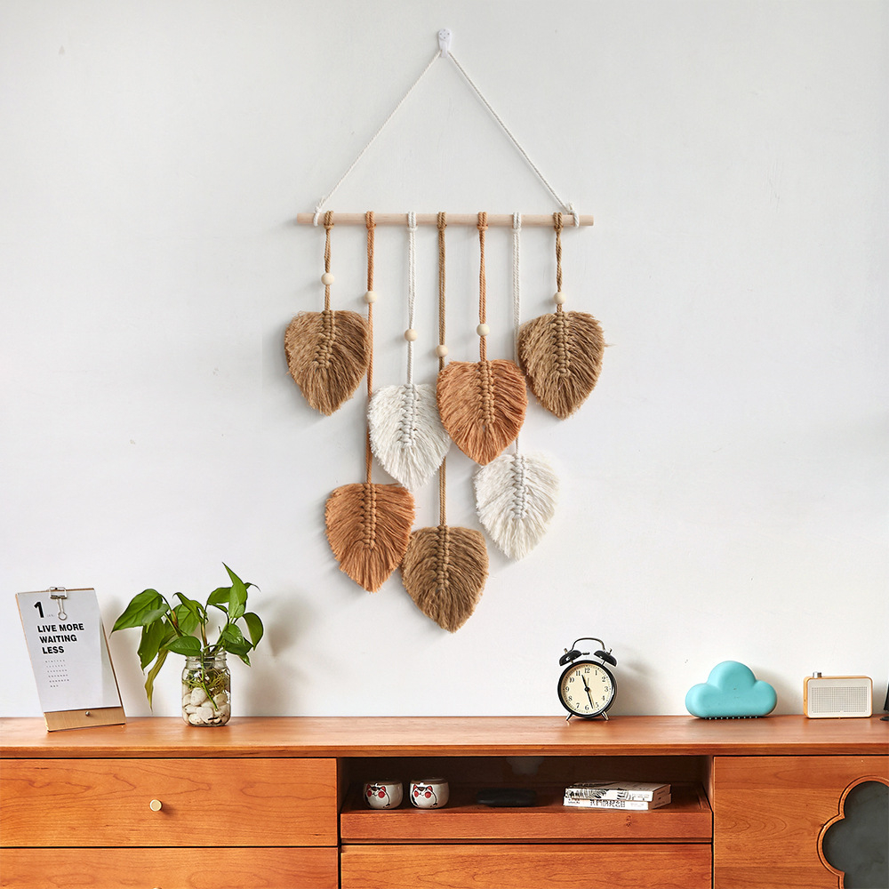 Mới Thảm Treo Tường Bằng Dây Cotton Phong Cách Bohemian Độc Đáo Trang Trí Nhà Cửa