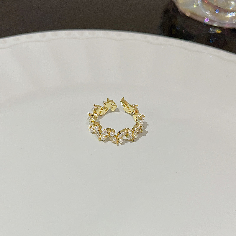 Nhẫn nữ bộ sưu tập zircon hình bướm sang trọng, dễ điều chỉnh size
