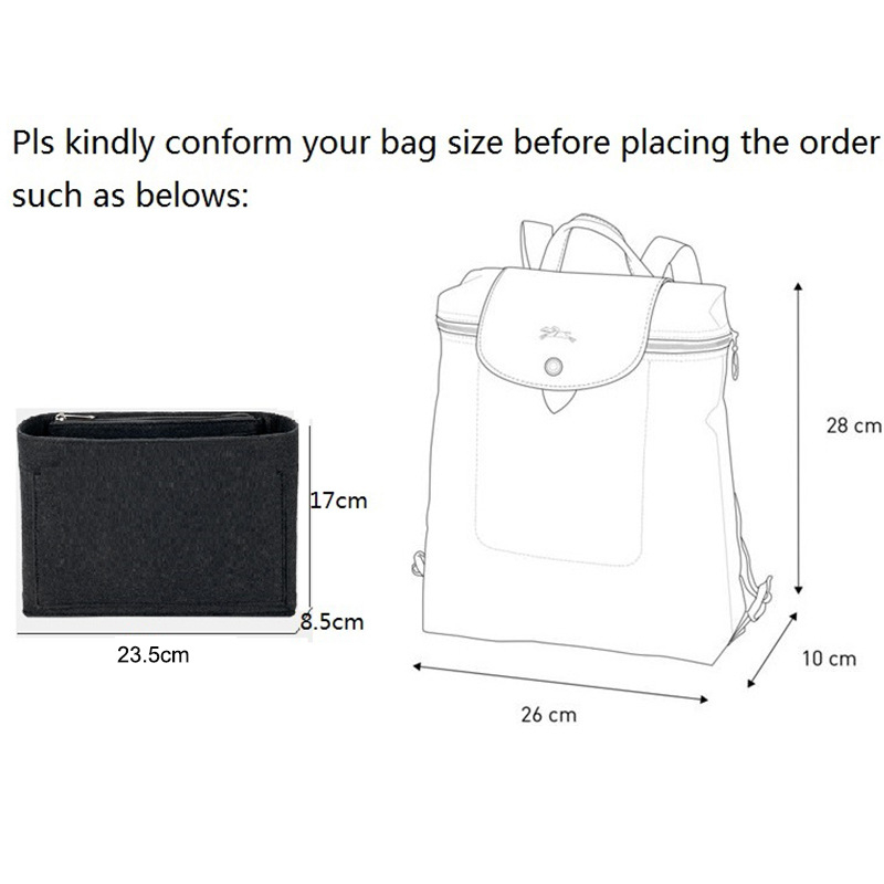 Phù Hợp Túi Nỉ Đựng Đồ Phân Loại Và Phân Loại Dài Bên Trong Ba Lô Longchamp