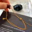 Lắc chân titan nữ không gỉ mạ vàng 18k thiết kế bi tròn mẫu mới nhất 2023 phong cách thời trang cá tính trẻ trung