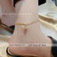 Lắc chân titan nữ không gỉ mạ vàng 18k thiết kế bi tròn mẫu mới nhất 2023 phong cách thời trang cá tính trẻ trung