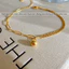 Lắc chân titan nữ không gỉ mạ vàng 18k thiết kế bi tròn mẫu mới nhất 2023 phong cách thời trang cá tính trẻ trung