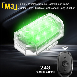 Đèn LED Nhấp Nháy Không Dây Chống Va Chạm Chống Thấm Nước Có Điều Khiển Từ Xa Cho Xe Đạp Xe Máy