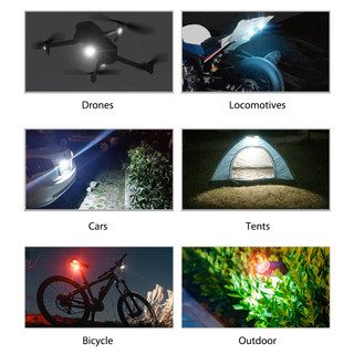 Đèn LED Nhấp Nháy Không Dây Chống Va Chạm Chống Thấm Nước Có Điều Khiển Từ Xa Cho Xe Đạp Xe Máy