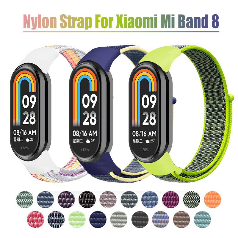 Dây Đeo Nylon Cho Xiaomi Mi Band 9 8 Vòng Tay Đồng Hồ Thông Minh Dây ...