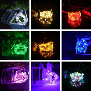 10M 100 Đèn LED Dây Cổ Tích Đèn LED Festoon Chạy Bằng Pin Vòng Hoa Giáng Sinh Cho Gia Đình Phòng Ngủ Tường Tiệc Cưới Ngày Lễ Trang Trí