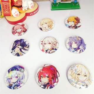 Huy Hiệu Cài Áo Hình Nhân Vật Game Genshin Va Chạm Xiao Keqing Qiqi 44mm