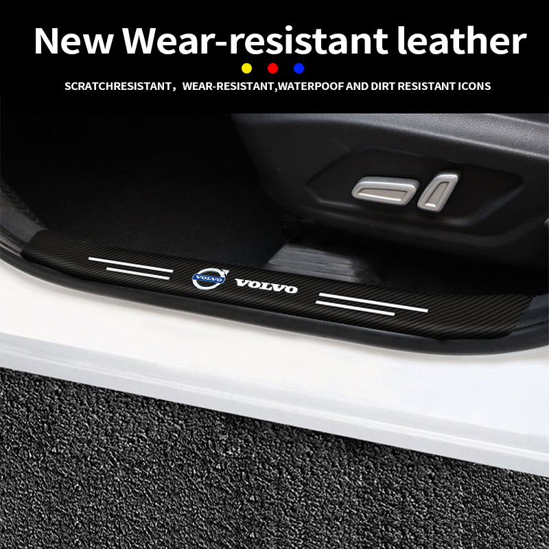 Bộ 4 Miếng Dán Sợi Carbon Chống Trầy Cho Volvo XC90 XC70 XC60 V40 V50 V60 S50 S60 S70 S90 3546923 Phụ Kiện Chuyên Dụng Dành Cho Xe Hơi