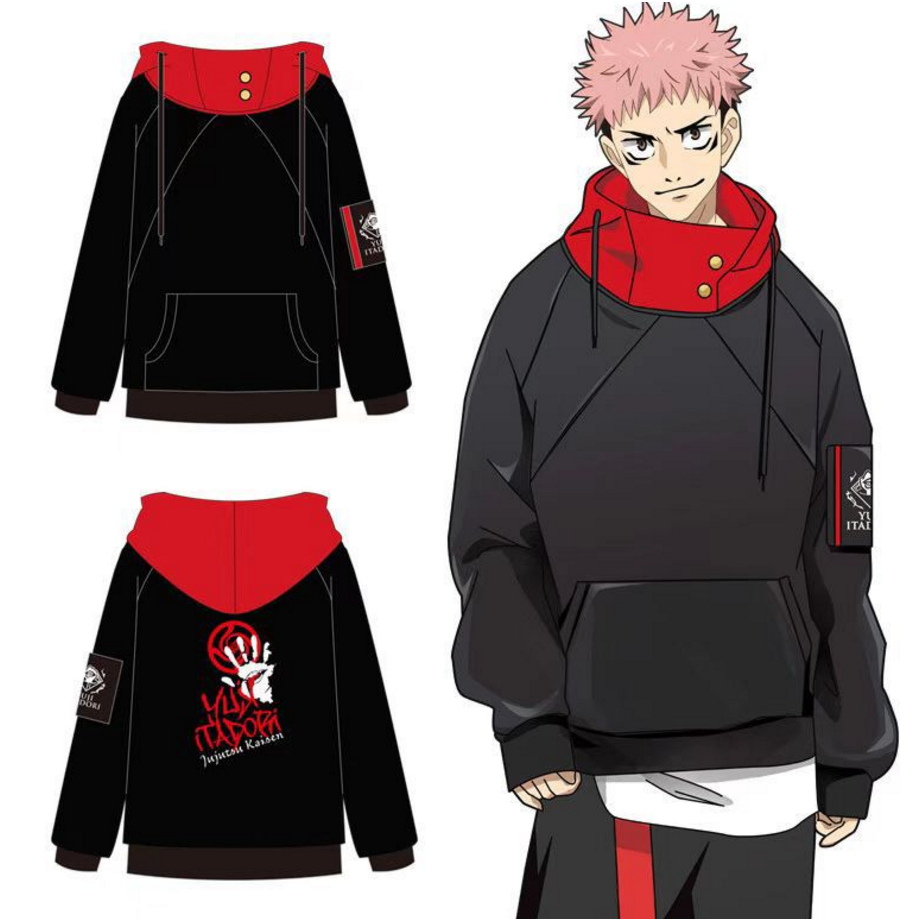 Blazer Jaket Itadori Yuji Áo Khoác Hoodie Cao Cấp In Logo Anime