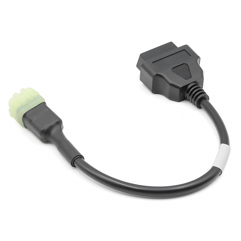Dành Cho Xe Máy Kawasaki 6PIN Đến 16PIN OBD2 Cáp Chuyển Đổi Xe Máy OBD2 Chẩn Đoán Quét Công Cụ Adapter Cáp Dây Moto OBD 2 Nối Dài Cáp Kết Nối Sử Dụng Cho ELM327 V1.5