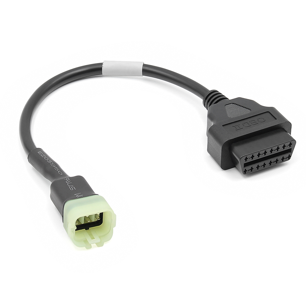Dành Cho Xe Máy Kawasaki 6PIN Đến 16PIN OBD2 Cáp Chuyển Đổi Xe Máy OBD2 Chẩn Đoán Quét Công Cụ Adapter Cáp Dây Moto OBD 2 Nối Dài Cáp Kết Nối Sử Dụng Cho ELM327 V1.5