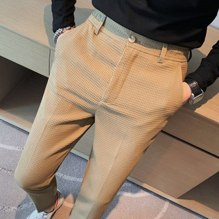 Quần Hàn Quốc cao cấp, dáng slim-fit, chất liệu micro-elastic, màu trơn, drape đẹp, thích hợp đi làm/dạo phố