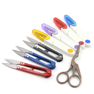 Hình Chữ U Thợ May Cắt Chữ Thập Thêu Đầu Cắt Nhiều Màu Sắc Mini Kéo DIY Cắt Tỉa Tiếp Liệu