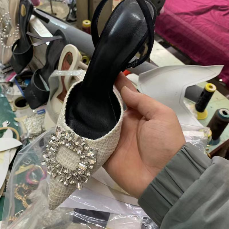 ZARA Giày cao gót mỏng mới dành cho nữ Giày cao gót mũi nhọn