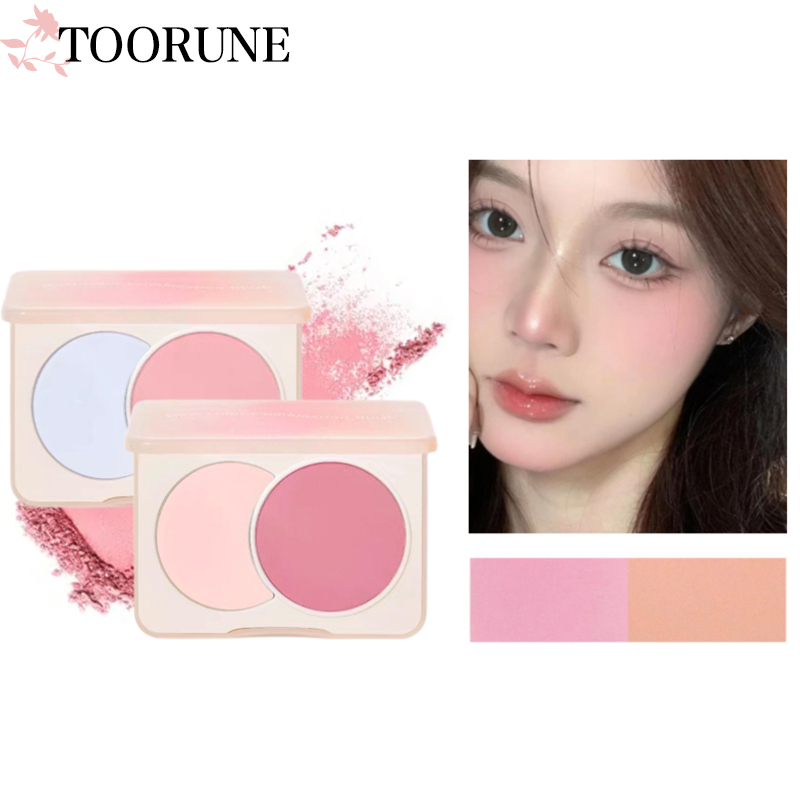 Phấn má hồng hai màu Sweet Mint phấn má hồng sửa chữa tự nhiên có độ