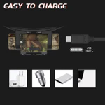 Đèn pha Nicron H25 / H35plus 1500lumens / 1600lumens Độ sáng cao Điều khiển công tắc đôi Đèn pha LED có thể sạc lại Đèn pin cho ngoài trời — ảnh 7