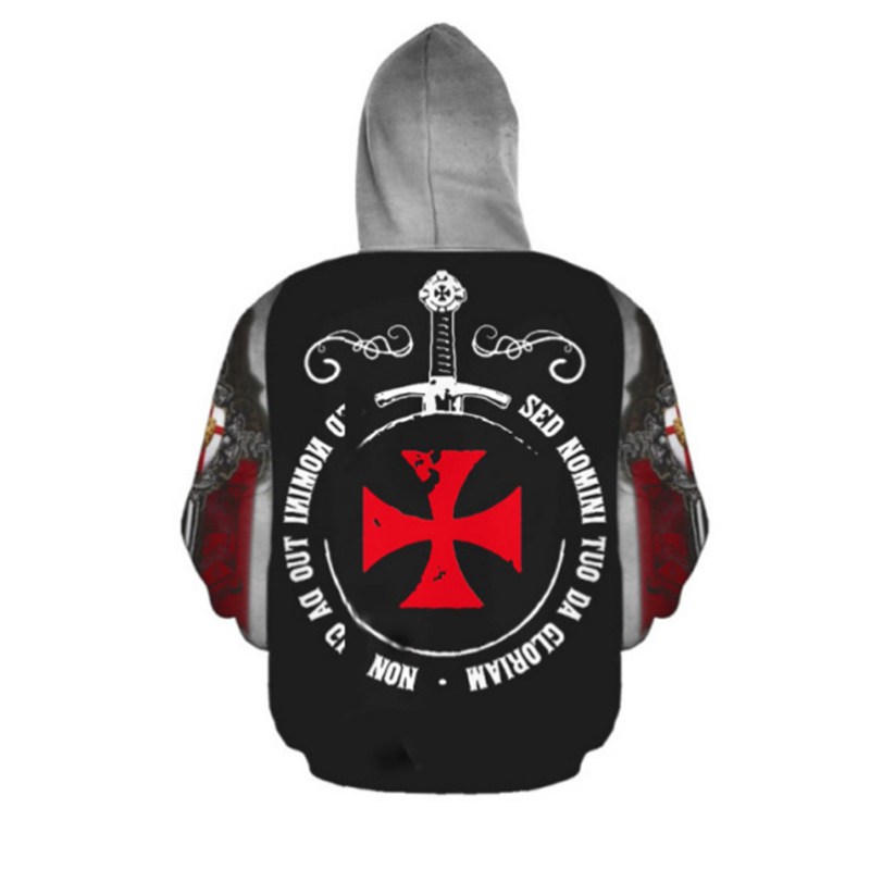 hoodie Knights Templar in kỹ thuật số, phù hợp unisex