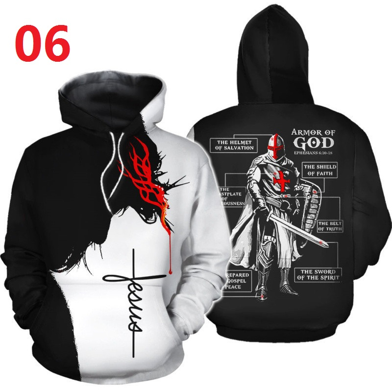 hoodie Knights Templar in kỹ thuật số, phù hợp unisex