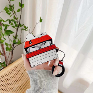 Vỏ Bảo Vệ Hộp Sạc Tai Nghe airpods 1 2 3 pro Bằng Silicon Họa Tiết Hoạt Hình snoopy Dễ