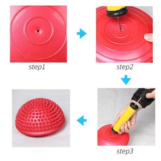 1 Bóng Gai Mát Xa Bằng PVC Dày Dặn Kèm Dụng Cụ Mát Xa Cho Bé