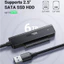 Bộ chuyển đổi USB UGREEN SATA USB 3.0 sang SATA cho ổ cứng gắn ngoài 2,5 '' HDD / SSD 5Gbps Cáp SATA sang USB với cáp 50cm cố định