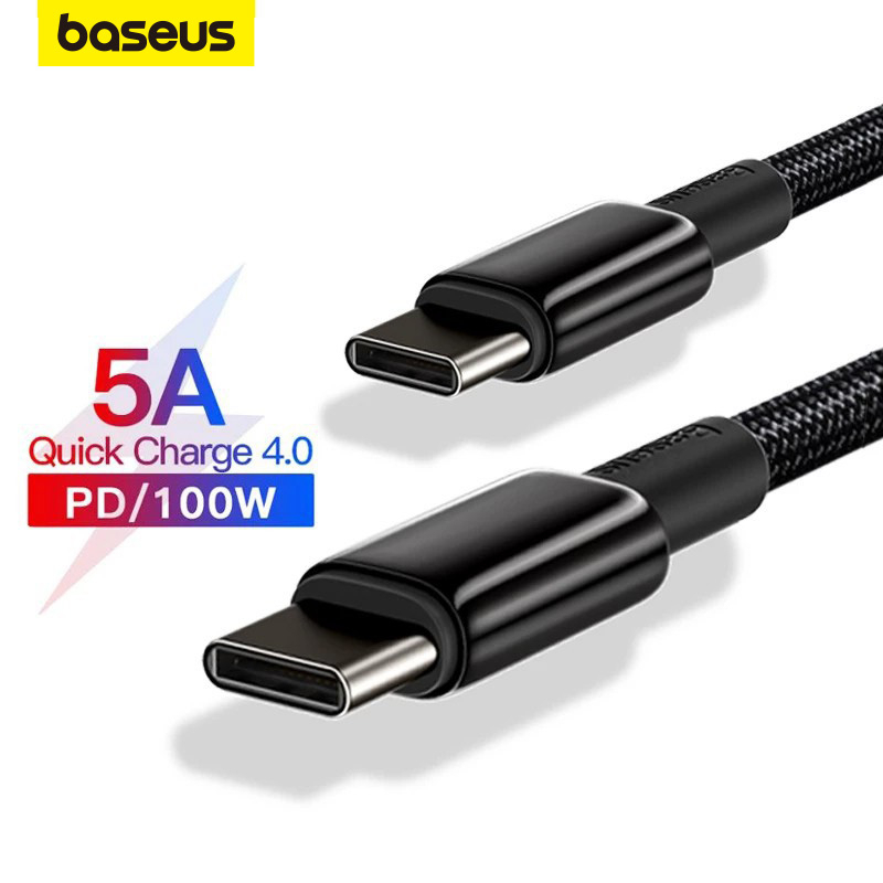Cáp Baseus Pro Quick Charge 4.0 PD USB C Sang USB Type C Cho Laptop (100W)