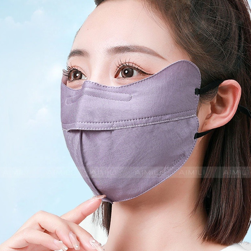 Khẩu Trang cotton Chống Tia UV Chống Bụi Thoáng Khí Thời Trang Có Thể Tái Sử Dụng