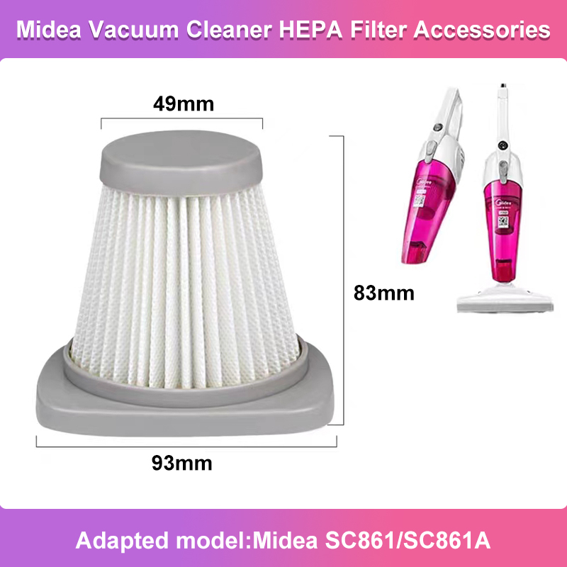SC861 SC861A Bộ lọc HEPA Thích hợp cho máy hút bụi Midea MVC SC861R / B Phụ kiện thay thế