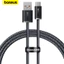 Cáp sạc nhanh Baseus 100W USB Type-C cho Huawei Xiaomi Mi 10 (6A)