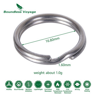 Móc Khóa Carabiner Bằng Titan Dùng Cắm Trại / Leo Núi