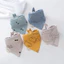 Set 5 Yếm Ăn Bằng Vải Cotton Unisex Cho Bé Sơ Sinh Mọc Răng Và Nước Dãi