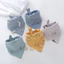 Set 5 Yếm Ăn Bằng Vải Cotton Unisex Cho Bé Sơ Sinh Mọc Răng Và Nước Dãi