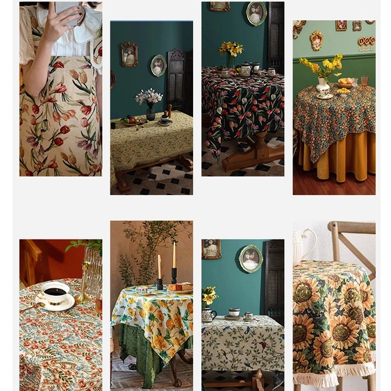 Phong Cách Retro Hoa Jacquard Vải DIY Bàn Vải Nhà Túi Mua Sắm Quần Áo Cotton Polyester Sợi Nhuộm Đầm Vải 1 Mét TJ7465