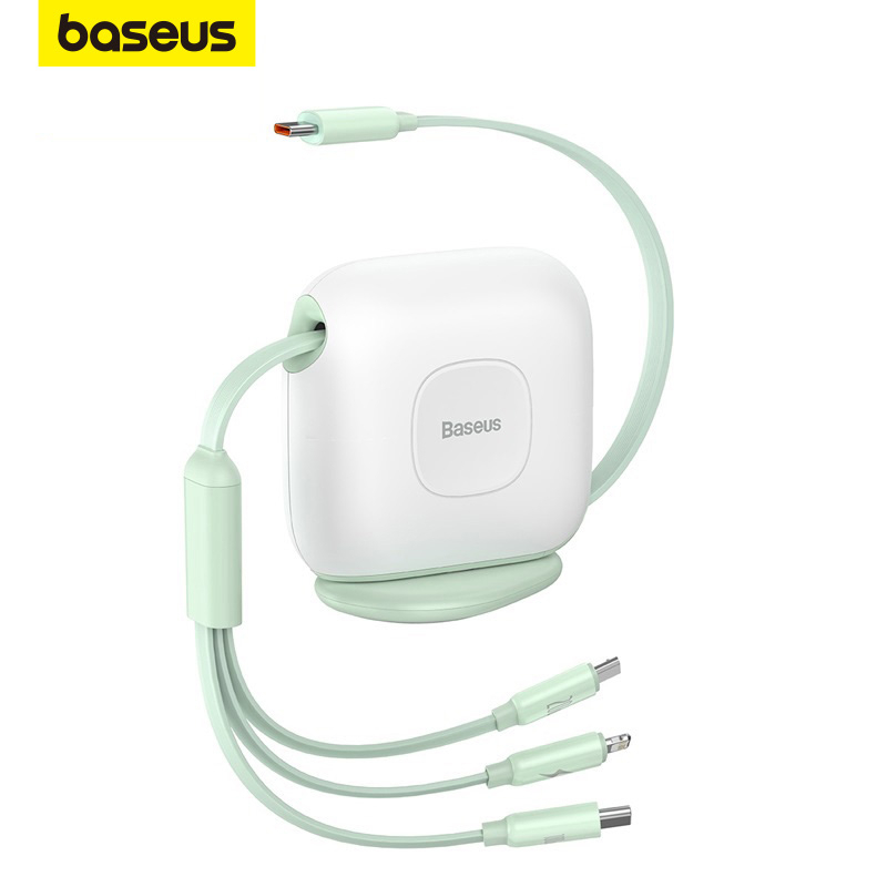 Cáp Sạc Baseus 100W 3 Trong 1 Cổng USB Type C Cho iPhone Macbook