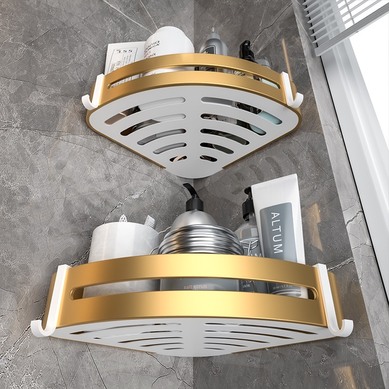 Ảnh Meidoo Phòng không khoan Khăn Rack Dày Platinum Lưu trữ Rack/Kim loại nhôm treo tường 4