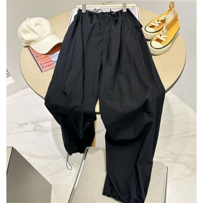 Quần Dù Dây Rút Form Rộng Phong Cách Retro | Shopee Việt Nam