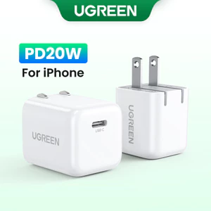 Bộ chuyển đổi sạc nhanh Ugreen Orginal Mini có thể gập lại 20W PD 4.0 Trắng / Hồng / Xanh for iPhone 14 / 14 Plus / 14 Pro / Pro Max Galaxy