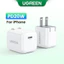 Bộ chuyển đổi sạc nhanh Ugreen Orginal Mini có thể gập lại 20W PD 4.0 Trắng / Hồng / Xanh for iPhone 14 / 14 Plus / 14 Pro / Pro Max Galaxy