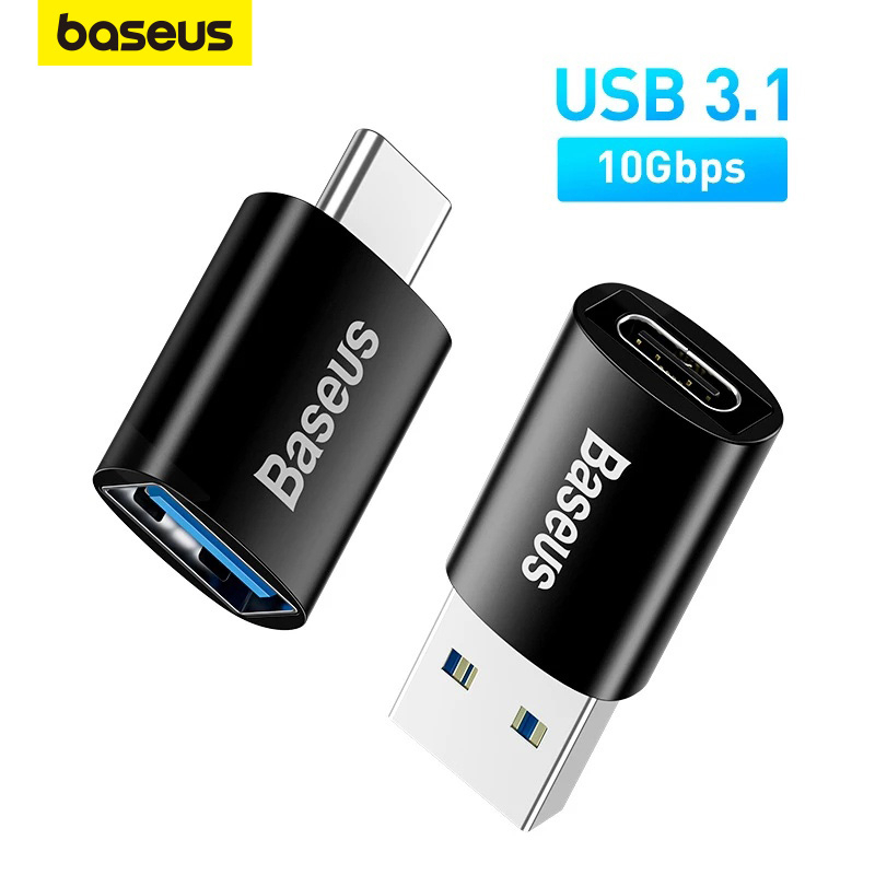 Đầu chuyển đổi BASEUS USB 3.1 Type C sang USB cao cấp thích hợp cho Macbook pro Air Samsung S10