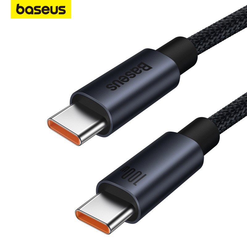 Cáp sạc nhanh Baseus PD 100W USB-C sang Type-C thích hợp cho iPhone 15 Xiaomi Samsung MacBook iPad