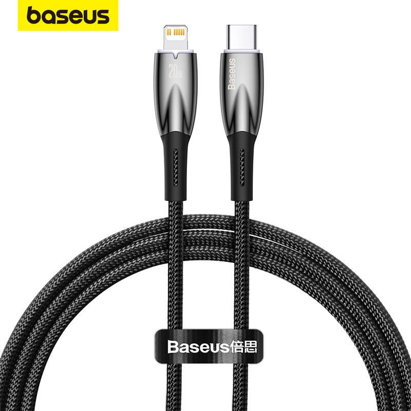 Dây cáp Baseus 20W PD USB C sang đèn thích hợp cho i14 i13 i12 Pro Max