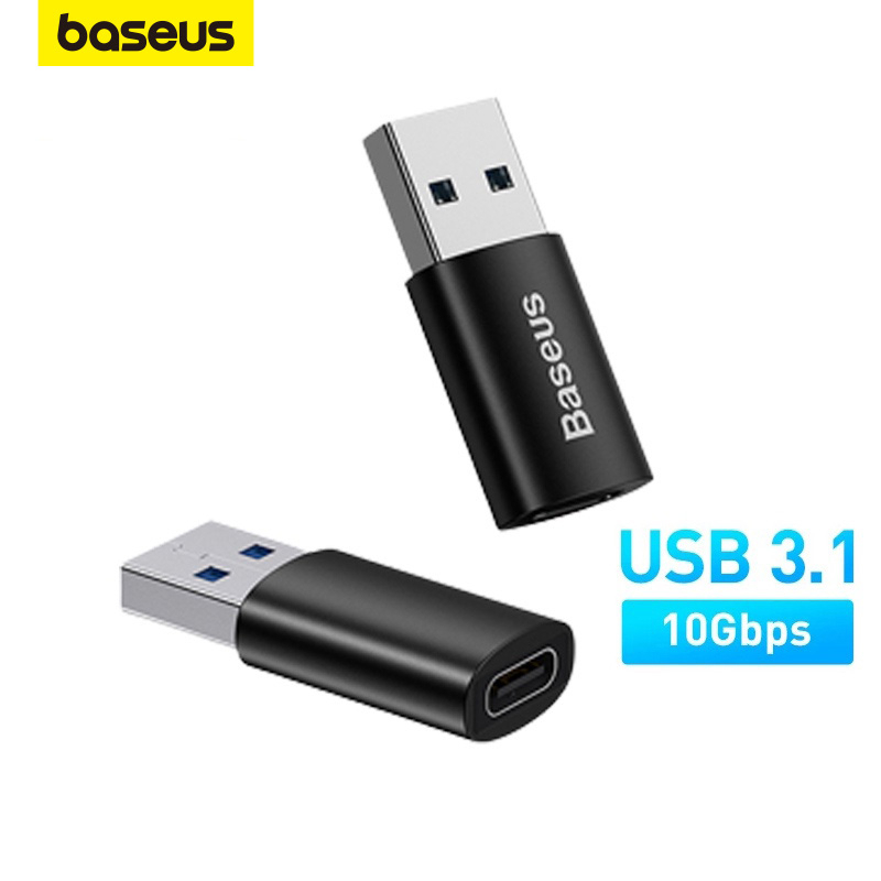 Đầu chuyển đổi OTG Baseus từ giắc cắm USB sang Type C cho Notebook