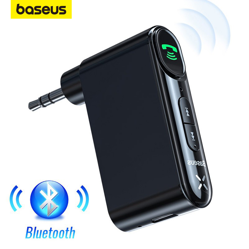 Đầu thu phát tín hiệu/ nhạc không dây Bluetooth Baseus tích hợp giắc cắm 3.5mm cho xe hơi