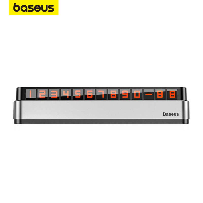 Bảng số điện thoại Baseus dạ quang dùng khi đỗ xe tạm thời