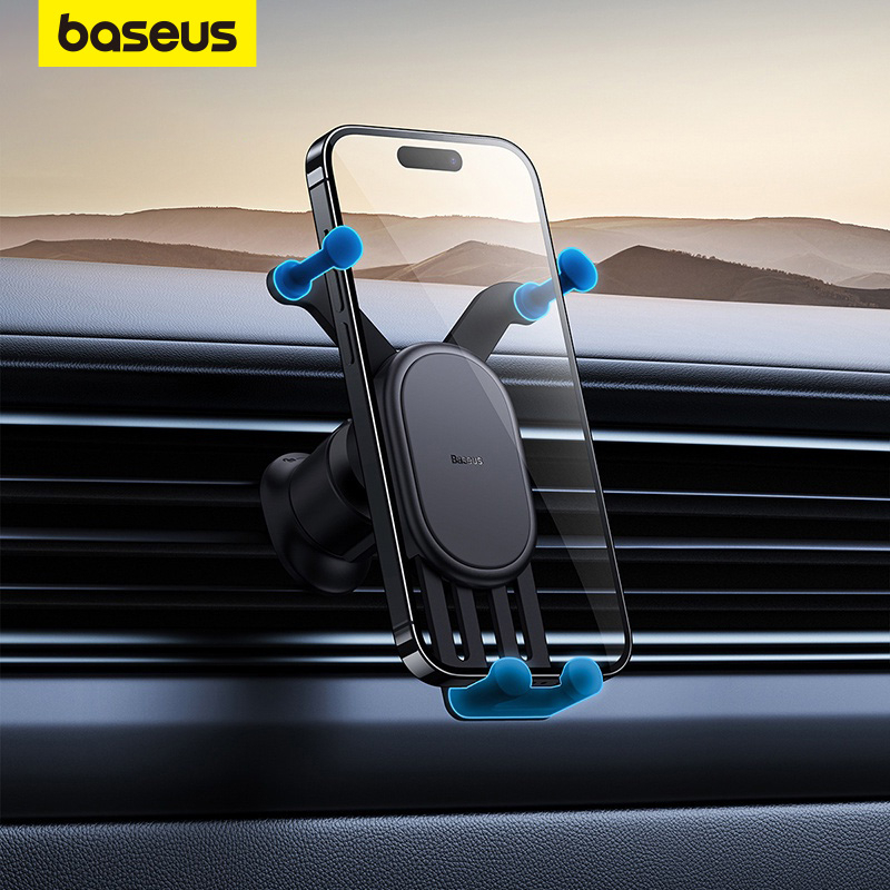 Giá đỡ điện thoại Baseus gắn lỗ thông gió xe hơi thích hợp cho iPhone 14 Pro Max Xiaomi Samsung for 5.4-6.7-Inch