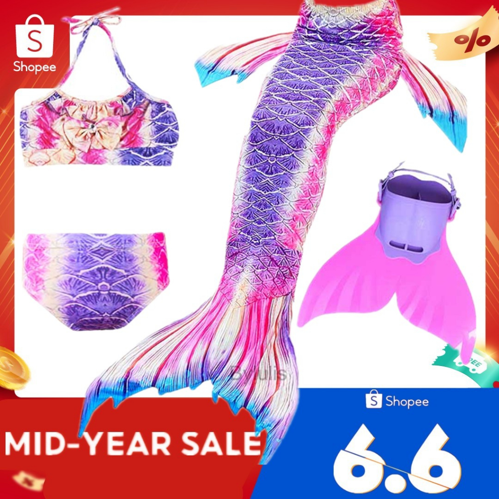 Đuôi Nàng Tiên Cá Cho Bé Gái 4-13 Tuổi | Shopee Việt Nam