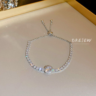 DREJEW VòNg Tay ĐíNh Đá Zircon HìNh VuôNg đơN GiảN Sang TrọNg Phong CáCh HàN QuốC DàNh Cho Nữ VòNg Tay Nữ
