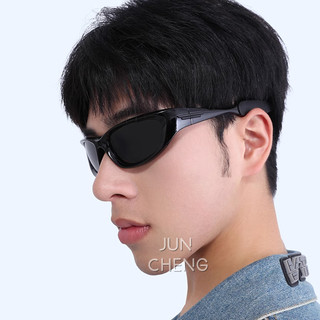 Y2k Cyberpunk Futuristic Hip Hop Kính Mát Dành Cho Nam Nữ Gia Vị Bé Gái Phong Cách Thiên Niên Kỷ Đi Bộ Sắc Thái Cho Nam Nữ Chống Tia UV