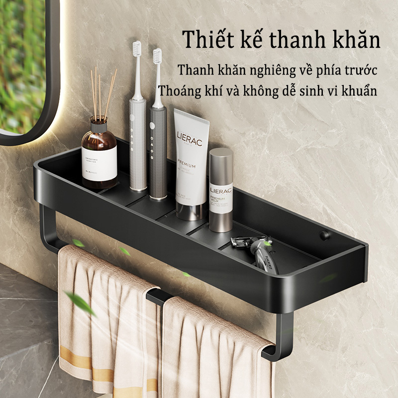 Ảnh MEIDOO Nhà vệ sinh phòng tắm kệ miễn phí đục lỗ bàn vệ sinh treo tường 3